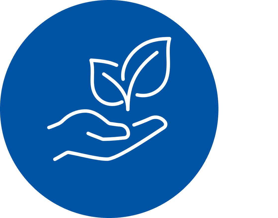 hand holding sprout icon